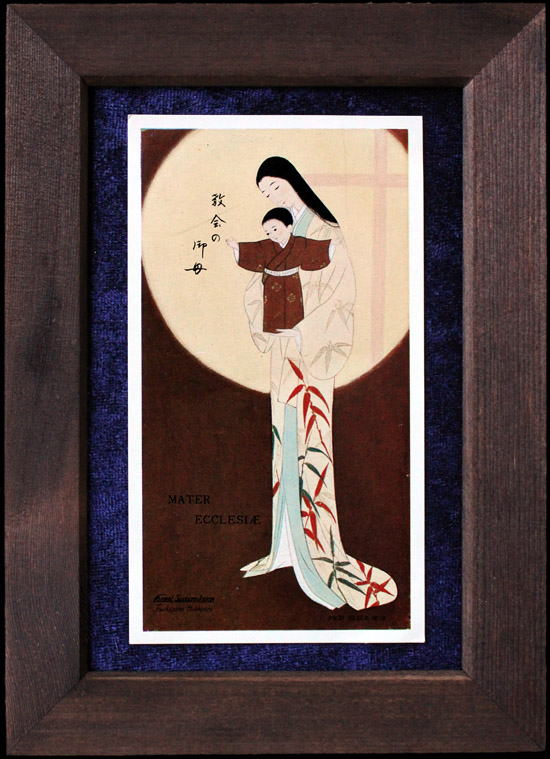 アンティークアナスタシア 神戸北野町 聖母子のアンティーク小聖画 
