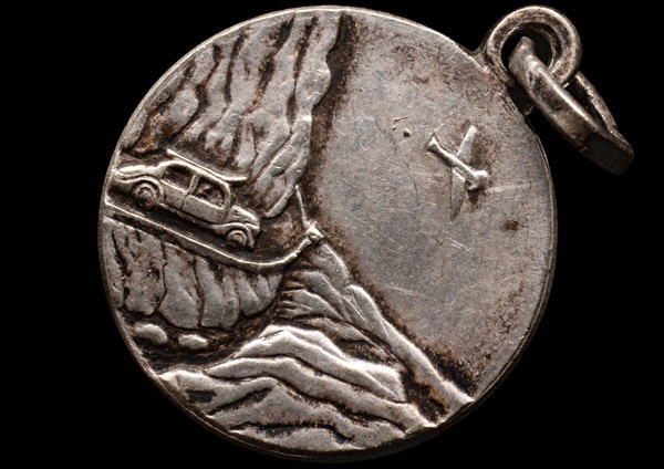 フランス直輸入 聖クリストファー メダイユ 計12個 メタリックブルー アルミ製 アンティークアナスタシア 神戸北野町 聖クリストファー 聖クリストフ